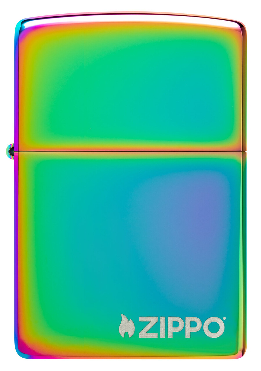 クラシックなマルチカラーのzippoロゴ
