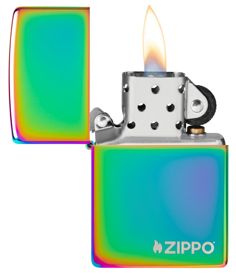 クラシックなマルチカラーのzippoロゴ