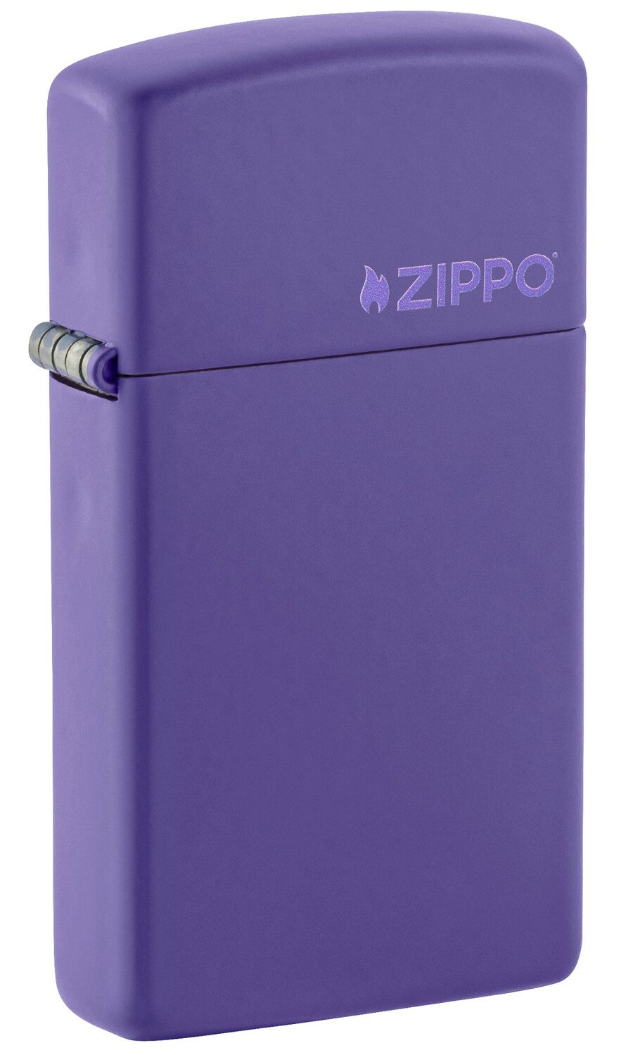 スリム パープルマット zippo ロゴ