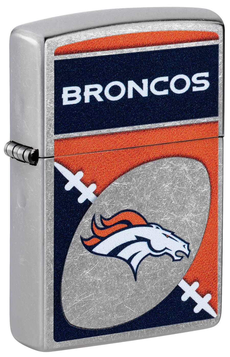 nflデンバーブロンコスのクロームロゴデザイン
