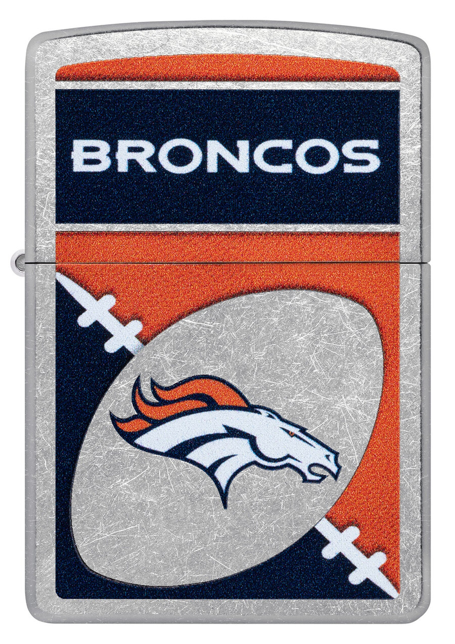 nflデンバーブロンコスのクロームロゴデザイン