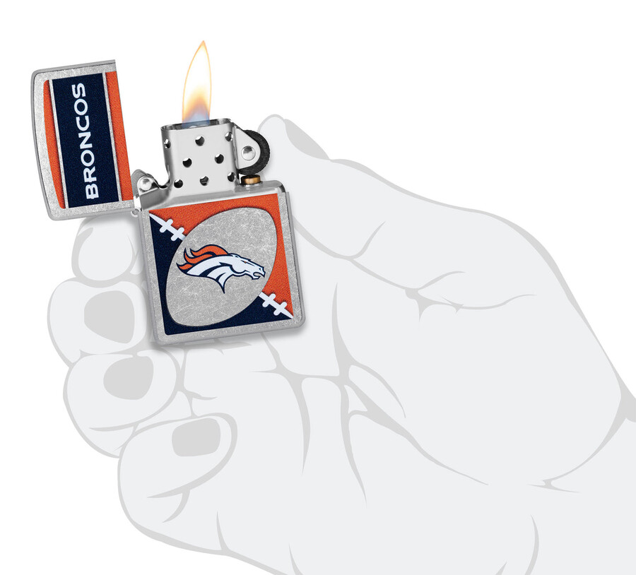 nflデンバーブロンコスのクロームロゴデザイン