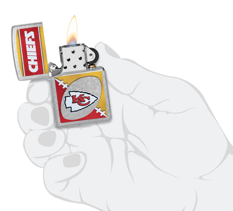 nfl カンザスシティチーフスのクロームロゴデザイン