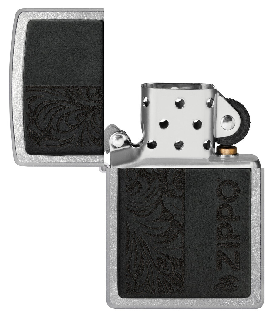 ブラックレザーエンブレム - zippoデザイン