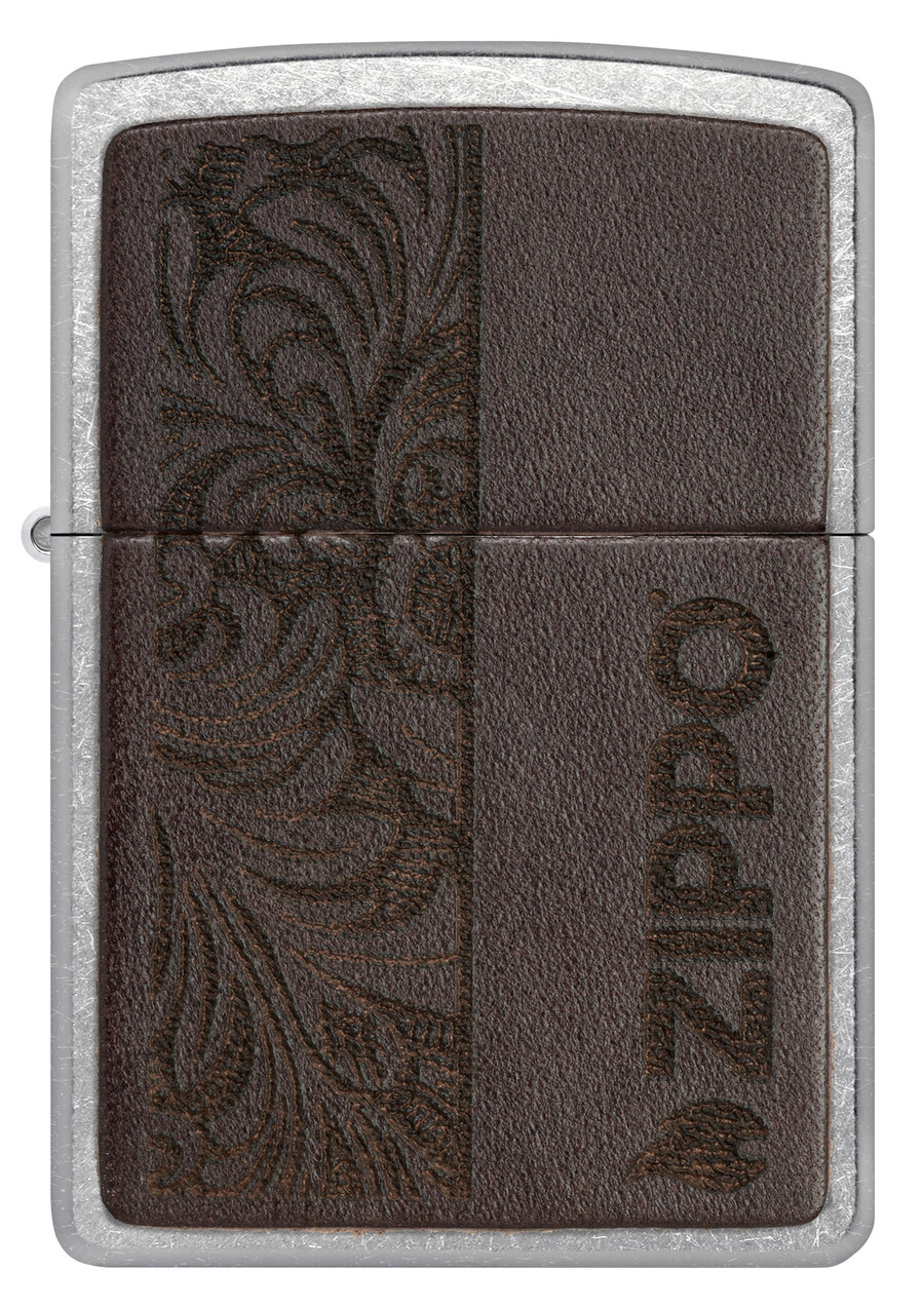 ブラウンレザーエンブレム - zippoデザイン