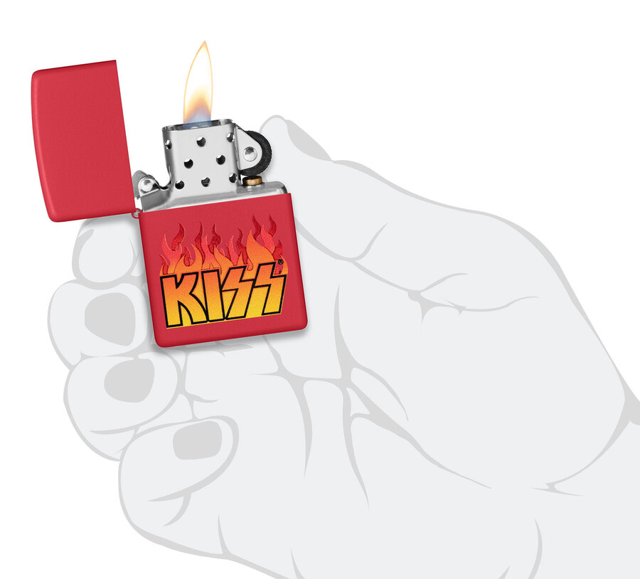 kiss 炎のロゴデザイン