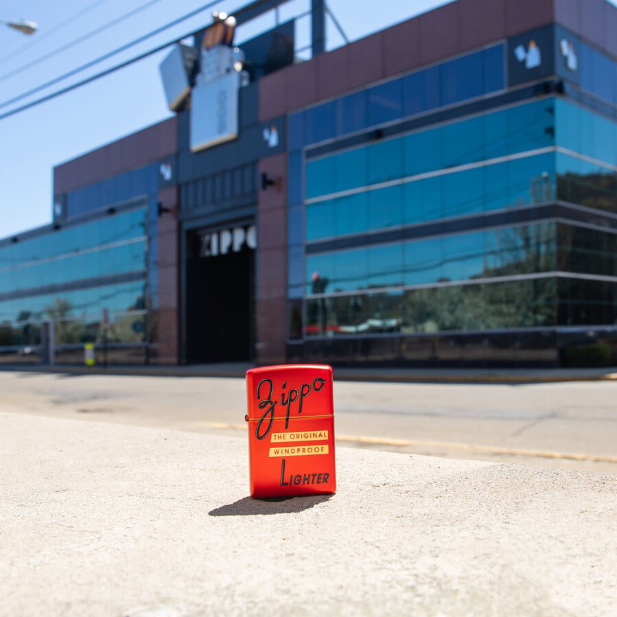 zippo レッドボックストップデザイン