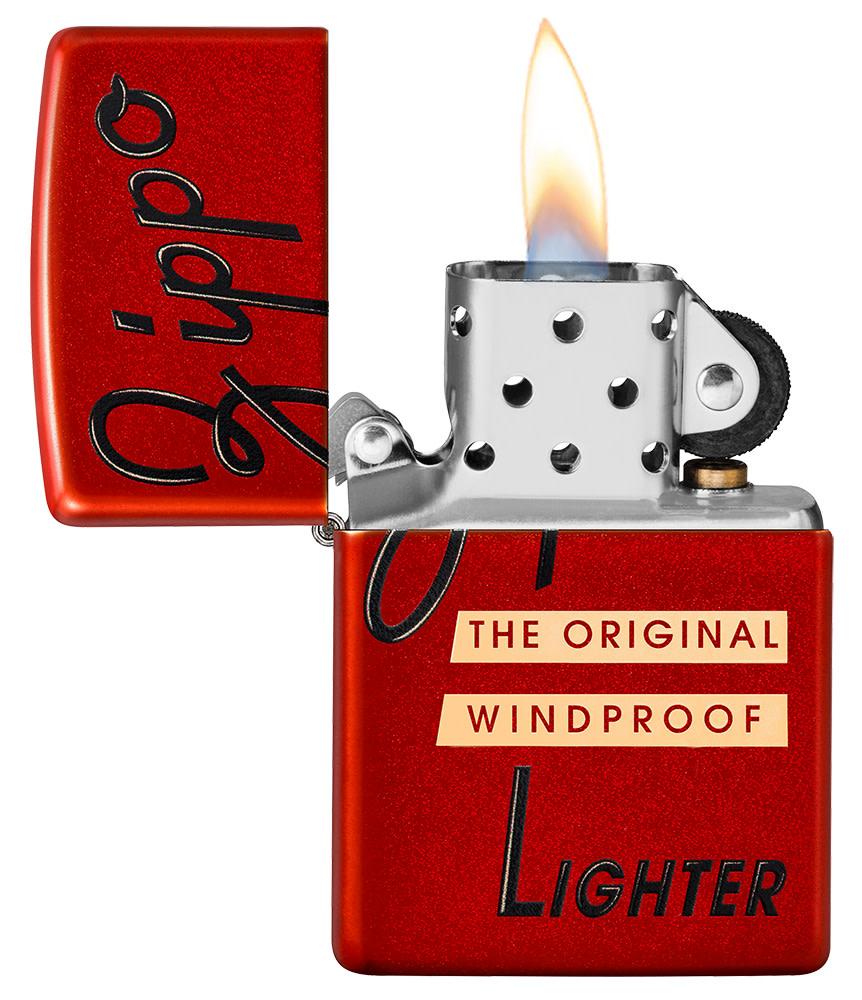zippo レッドボックストップデザイン
