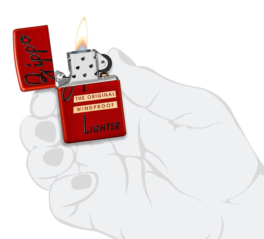 zippo レッドボックストップデザイン