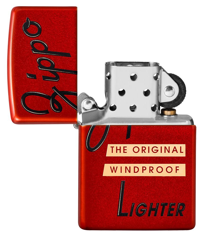 zippo レッドボックストップデザイン
